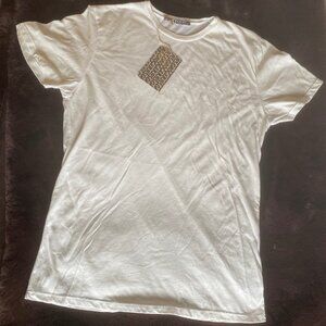 Groceries White T-Shirt 100% GMO-free Organic Cotton Size M